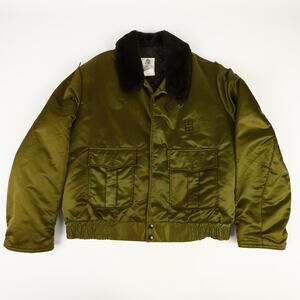 Vtg Tuff Jac Mens 48L Satin Bomber Horace Small Manufacturing Company Nashville